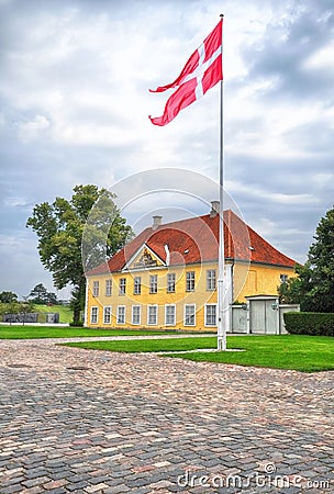 The Commander's House in Kastellet, Copenhagen. Stock Photo