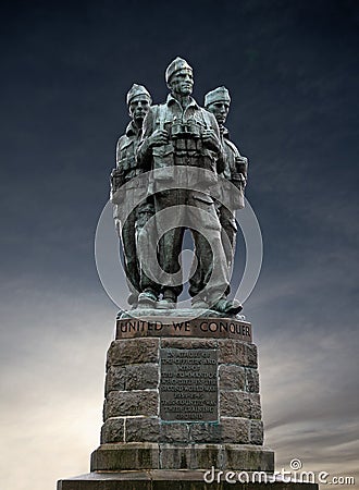 Commando memorial Stock Photo