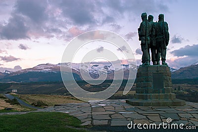 Commando Memorial Stock Photo