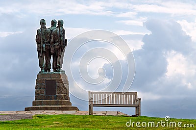 Commando Memorial, Scotland Editorial Stock Photo