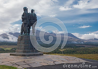 Commando Memorial in Spean Bridge Scotland Editorial Stock Photo