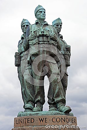 Commando Memorial, Spean Bridge, Scotland Editorial Stock Photo