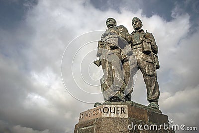 Commando memorials Stock Photo