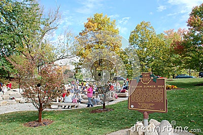 Commemorating Freedom Summer Miami University, formerly Western College for Women Editorial Stock Photo