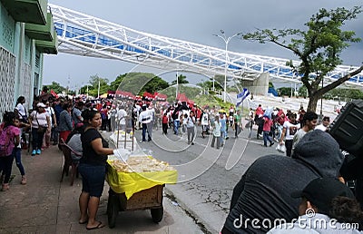 Commemoration of Sandinista popular revolution Editorial Stock Photo