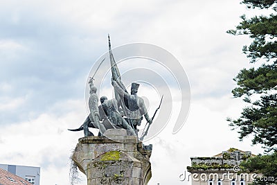 Commemorative monument of the battle against the French in Spain Editorial Stock Photo