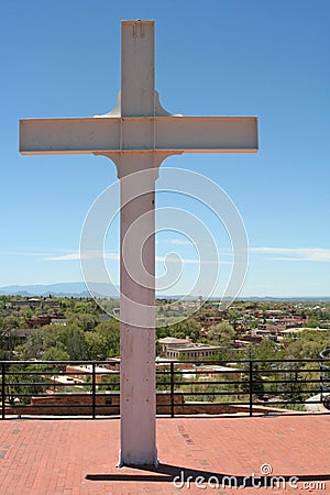 Commemorative Park Walkway - Santa Fe Stock Photo