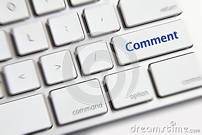 Comment button Stock Photo