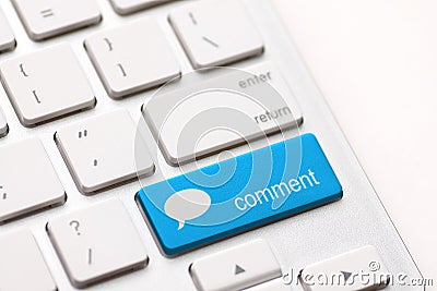 Comment enter key Stock Photo