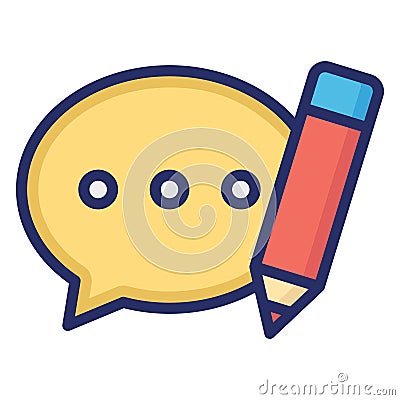 Comment, feedback Isolated Vector Icon Which can easily modify or edit Vector Illustration