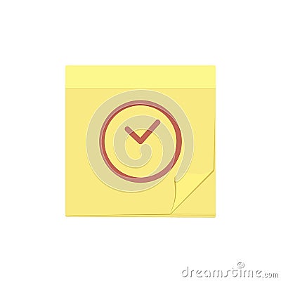 Comment message note task temp time icon Vector Illustration