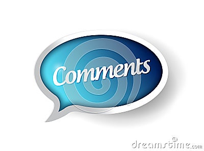 Comments message communication bubble Cartoon Illustration