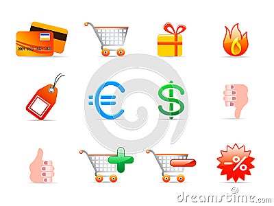 Commerce icons Vector Illustration