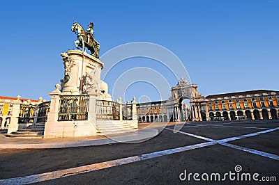 Commerce Square, Lisbon Stock Photo