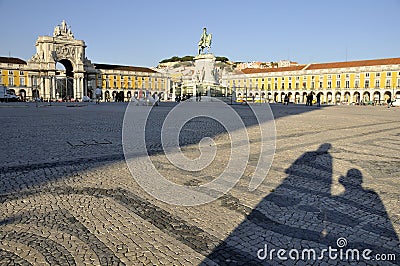 Commerce Square, Lisbon Stock Photo