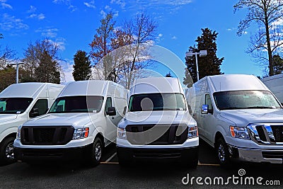 Commercial Vans Stock Photo