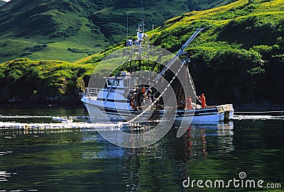 Commercial Fishing Boat Stock Photo