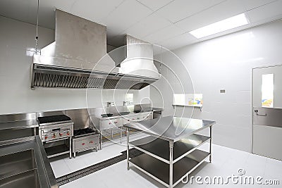 Commercial kitchen Stock Photo