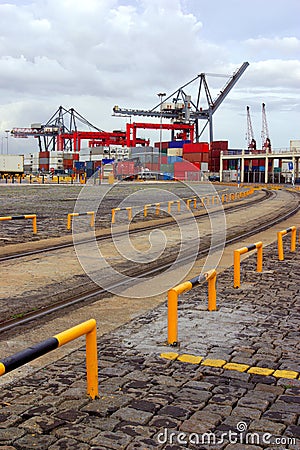 Commercial Port Stock Photo