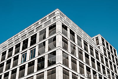 Commercial real estate facade - modern office building Stock Photo