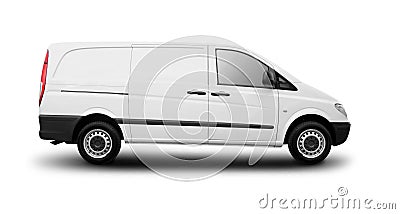 Commercial van Stock Photo