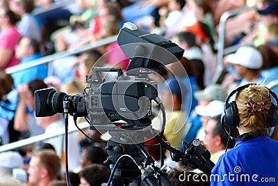 Commercial videographer Stock Photo