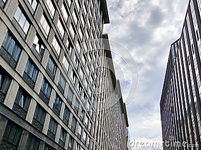 Commertial Office Building Facade Geometry Editorial Stock Photo