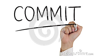 Commit Concept Stock Photo