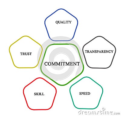 Commitment and management Stock Photo