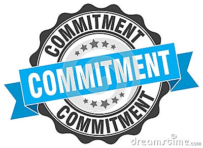 commitment seal. stamp Vector Illustration