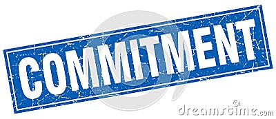 Commitment stamp Vector Illustration