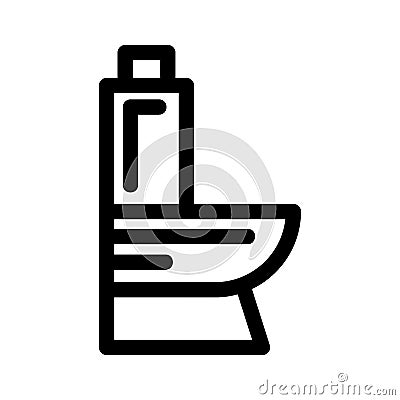 Commode icon or logo isolated sign symbol vector illustration Cartoon Illustration