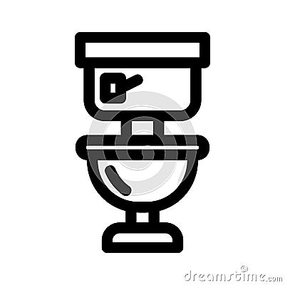 Commode icon or logo isolated sign symbol vector illustration Cartoon Illustration