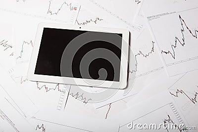 Forex trading technical analysis concept Stock Photo