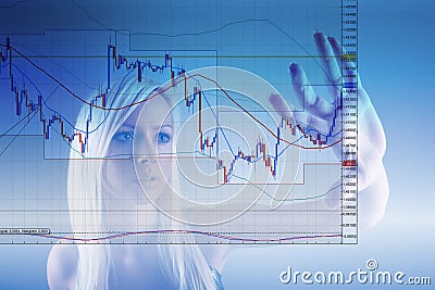 Commodity trading Stock Photo