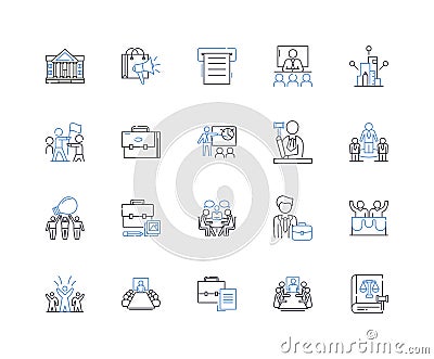 Commodity trading line icons collection. Futures, Commodities, Derivatives, Arbitrage, Options, Hedging, Speculation Vector Illustration