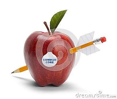 Common Core Apple Stock Photo