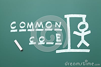 Common Core Chalk Board Stock Photo