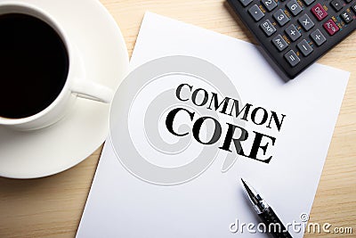 Common Core Stock Photo
