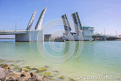 Common Florida Drawbridge Stock Photo