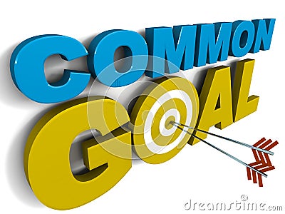 Common goal Stock Photo