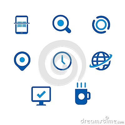 Information Technology Icons set design Stock Photo