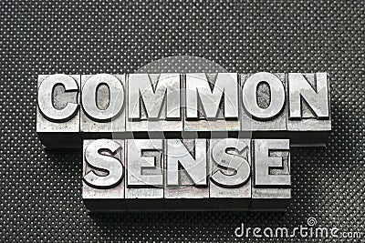 Common sense bm Stock Photo