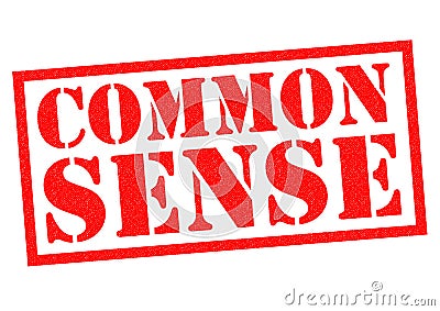 COMMON SENSE Stock Photo