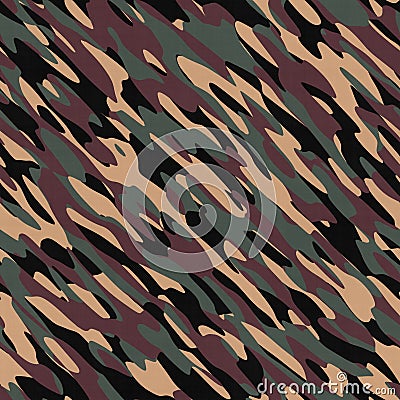 Common Woodland Camouflage Seamless Texture Tile Stock Photo