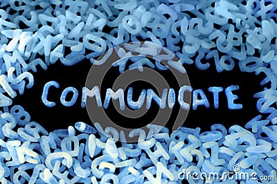 Communicate Stock Photo