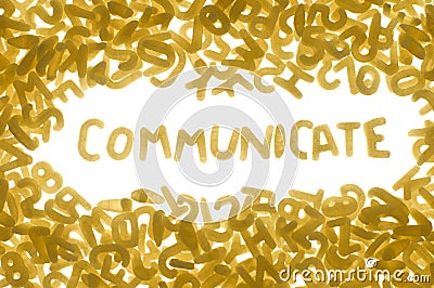 COMMUNICATE Stock Photo