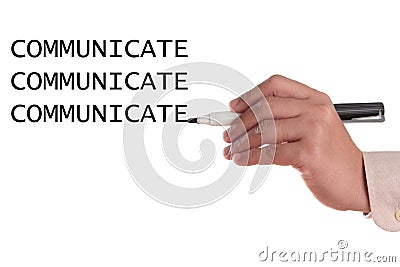 Communicate Stock Photo