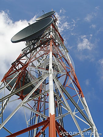 Communication Antenna Stock Photo
