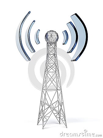 Communication antenna Stock Photo